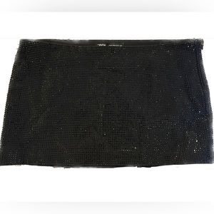 Zara rhinestone mini skirt